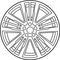 OEM 2019 Ford Police Interceptor Utility Wheel, Alloy - FB5Z-1007-F