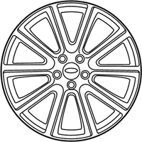 OEM 2017 Ford Explorer Wheel, Alloy - FB5Z-1007-C