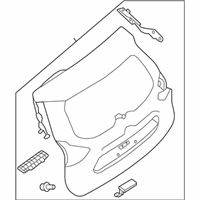 OEM 2016 Nissan Rogue Back Door - 9001A-4BN0B