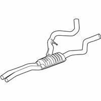 OEM BMW 335i xDrive Exhaust Pipe Centre - 18-30-7-565-541