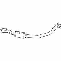 OEM 2016 Dodge Challenger Front Catalytic Converter And Pipe - 68038391AH