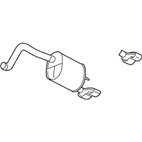 OEM 2004 Cadillac XLR Exhaust Muffler Assembly (W/ Tail Pipe) (RH Proc) - 10343507