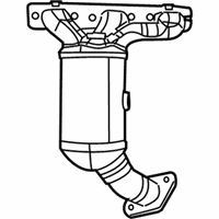 OEM 2009 Chrysler Town & Country Exhaust Manifold And Catalytic Converter - 68042141AB
