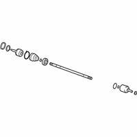 OEM 2003 Hyundai Santa Fe Joint Assembly-Constant Velocity R - 49500-26860