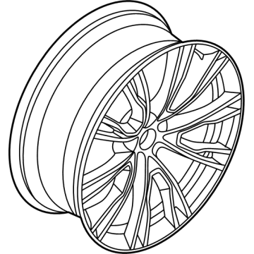 OEM 2022 BMW X3 Disc Wheel, Light Alloy, Orbitgrey - 36-10-8-043-670