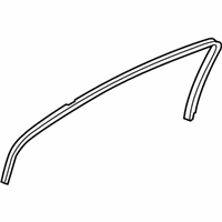 OEM 2012 Chevrolet Malibu Weatherstrip, Rear Side Door Window Inner - 20856460