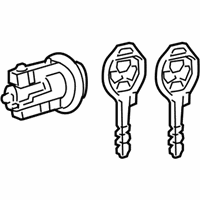 OEM 2012 Toyota Corolla Cylinder & Keys - 69057-02580