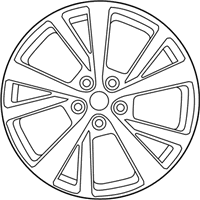 OEM 2019 Nissan Maxima Aluminum Wheel - 40300-9DJ1J