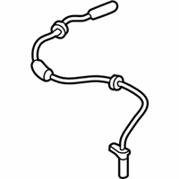 OEM 2018 BMW X1 Rear Abs Wheel Speed Sensor - 34-52-6-858-466