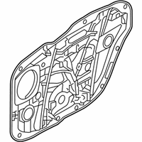 OEM Hyundai Ioniq Front Left-Hand Door Module Panel Assembly - 82471-G2010