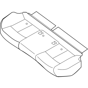 OEM 2020 Nissan Sentra Pad & Frame Assy-Cushion, Rear Seat - 88305-6LB0A