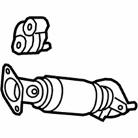 OEM 2016 Kia Forte Front Muffler Assembly - 28610A7400