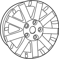 OEM 2013 Chrysler Town & Country Wheel Alloy - 1BD59GSAAE