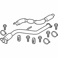 OEM 2016 Infiniti Q50 Front Exhaust Tube Assembly - 20010-4GD0A