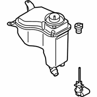 OEM 2010 BMW 335d Coolant Reservoir Overflow Expansion Tank - 17-13-8-570-079