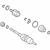 OEM Pontiac Vibe Cv Axle Shaft (W/Wheel Speed Sensor Ring) - 19183749