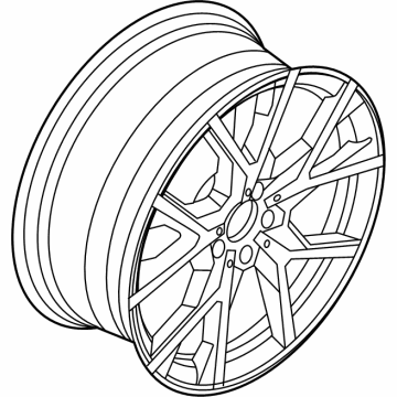 OEM BMW M235i xDrive Gran Coupe DISC WHEEL LIGHT ALLOY JET B - 36-11-8-092-356