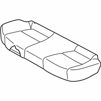 OEM 2010 Hyundai Elantra Cushion Assembly-Rear Seat - 89100-2L500-JBM