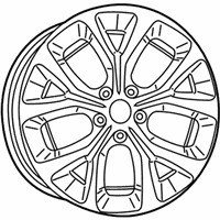 OEM 2017 Chrysler Pacifica Aluminum Wheel - 5RJ491STAB