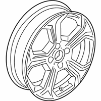 OEM 2016 Ford Fiesta Wheel, Alloy - C1BZ-1007-P