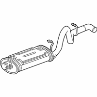 OEM 2000 Jeep Wrangler Exhaust Resonator - 52019242AB