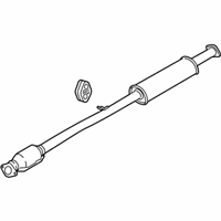 OEM 2015 Hyundai Tucson Center Muffler Complete - 28600-2S910