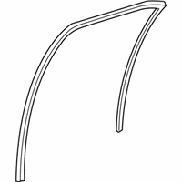 OEM Acura Channel, Left Rear Door Run - 72775-SJA-G01