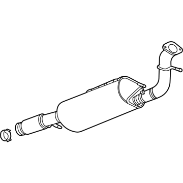 OEM 2022 Chevrolet Suburban Muffler & Pipe Assembly - 23241286