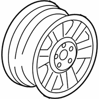 OEM 2009 Honda Ridgeline Disk, Aluminum Wheel (17X7) (1/2J) (Tpms) (Aap St Mary'S) - 42700-SJC-A84
