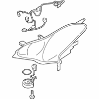 OEM Infiniti QX50 Headlamp Housing Assembly, Left - 26075-1BA4C