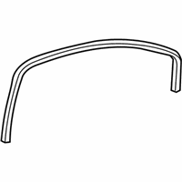 OEM 2007 Pontiac G6 Weatherstrip Asm-Front Side Door Window Inner - 20864019