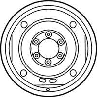 OEM 2005 Toyota Tacoma Wheel, Spare - 42611-04120