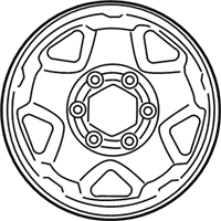 OEM 2012 Toyota Tacoma Wheel, Steel - 42601-AD041