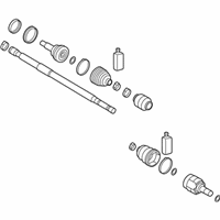 OEM 2017 Kia Forte5 Shaft Assembly-Drive, RH - 49501A7180