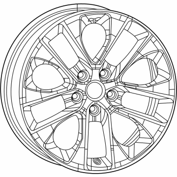 OEM 2022 Jeep Gladiator Aluminum Wheel - 6YZ48DX8AB