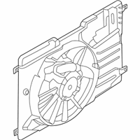 OEM Ford MOTOR AND FAN ASY - ENGINE COO - LX6Z-8C607-B