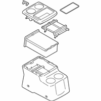 OEM 2014 Nissan Quest Console Floor BRN - 96910-1JN0A