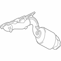 OEM 2016 Lexus LS460 Exhaust Manifold Sub-Assembly, Right - 17104-38080