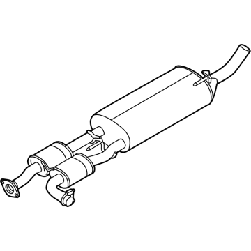 OEM 2022 Nissan Frontier MUFFLER Assembly-Exhaust, Main - 20100-9BT0B