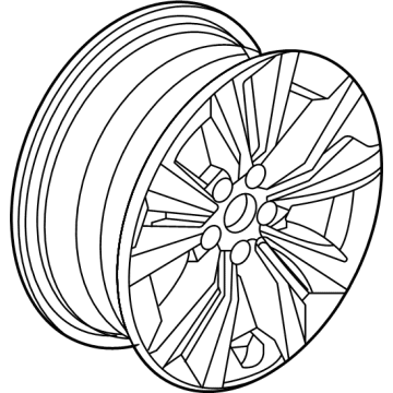 OEM 2022 Honda Civic W-DISK (17X7J) - 42700-T20-A92