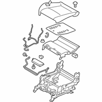 OEM 2013 Infiniti M35h Cushion Assembly - Front Seat - 87350-1MA0B