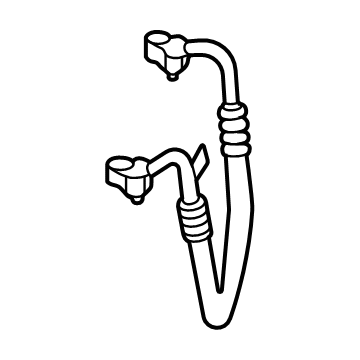 OEM BMW X7 PRESSURE HOSE ASSY COMPRESSO - 64-53-9-493-985