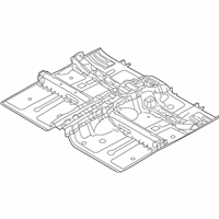 OEM 2010 Kia Forte Koup Panel Assembly-Floor Center - 651001M200