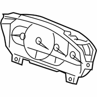 OEM Cadillac SRX Instrument Cluster Assembly - 25961448