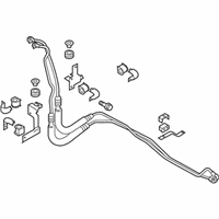 OEM 2017 Infiniti Q70 Power Steering Pressure Hose & Tube Assembly - 49720-3WG0A