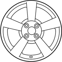 OEM 2010 Kia Rio5 Wheel Assembly-Aluminum - 529101G625