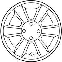 OEM 2006 Kia Rio Wheel Full Cover - 529611G100
