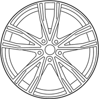 OEM 2020 BMW M8 DISK WHEEL, LIGHT ALLOY, IN - 36-11-8-089-563