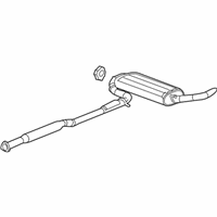 OEM 2009 Pontiac Torrent Muffler W/Tailpipe - 15286603