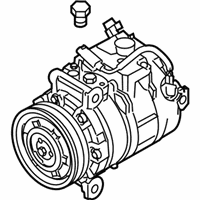 OEM 2007 BMW 328xi Air Conditioning Compressor Without Magnetic Coupling - 64-52-6-956-716